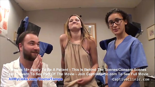 &quot_Locking Up A Broad&quot_ Smuggler Alexandria Riley'_s Caught &amp_ Electro Shock Interrogated By Officer Lilith Rose &amp_ Doctor Tampa On BondageClinic.com