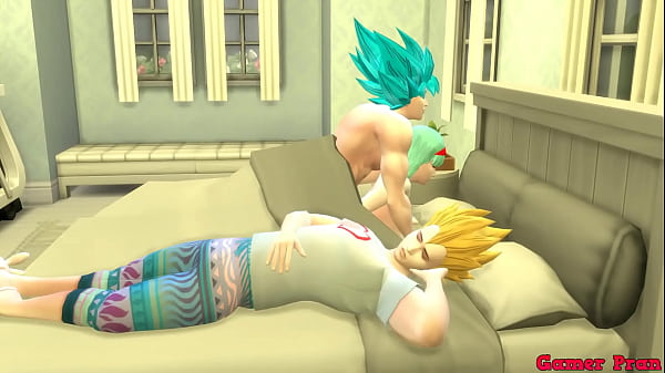Dragon Ball Porn Hentai Goku Fucks Bulma Next to Vegeta as a Hot Wife and Unfaithful to her Cuckold Husband NTR