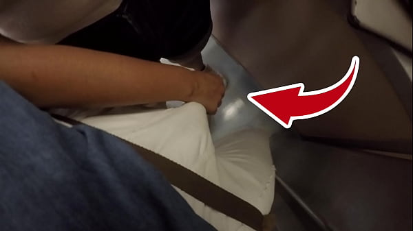 Unknown Blonde Milf with Big Tits Started Touching My Dick in Subway ! That'_s called Clothed Sex?