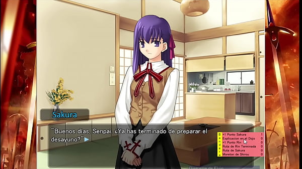 Fate Stay Night Realta Nua Día 2 Gameplay (Español)
