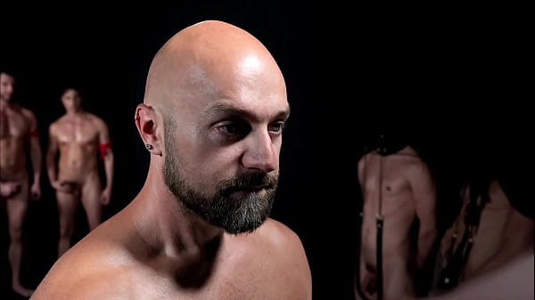 Stable Master Adam Snow working his ass off at The Stud Farm! Three stallions Jordan Starr, Evan Jordie and Taylor Reign fuck gimps!