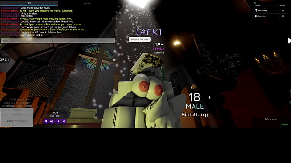 Roblox fucking a nun in church
