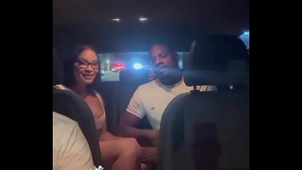 Cuckold husband asks app driver to fuck his beautiful Asian wife in the middle of the race black man filled Safada with milk in public