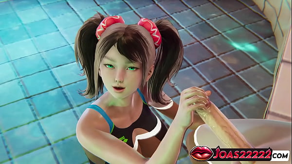 3D Hentai Itsuki Regola 34 Animazione alla festa in piscina &ndash_ Stimolazione della sega con un grosso cazzo e solo leccata della lingua senza stuzzicare le mani