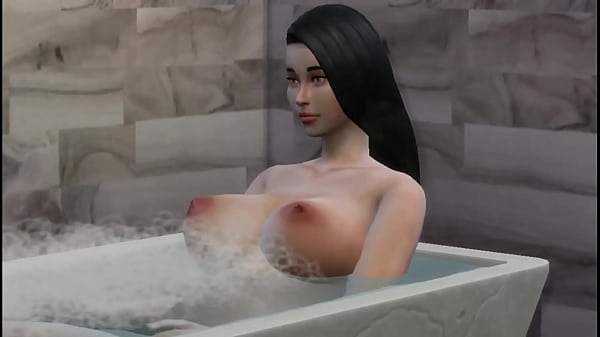 Hermanastro espía a su hermanastra embarazada en la ducha - Hermanastros cachondos tienen sexo en la ducha