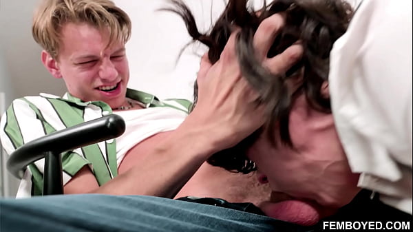 What a great scene! Leo Louis and his massive cock fucking Tootsy'_s femboy ass against a chair and a study table is almost oo fucking HOT!