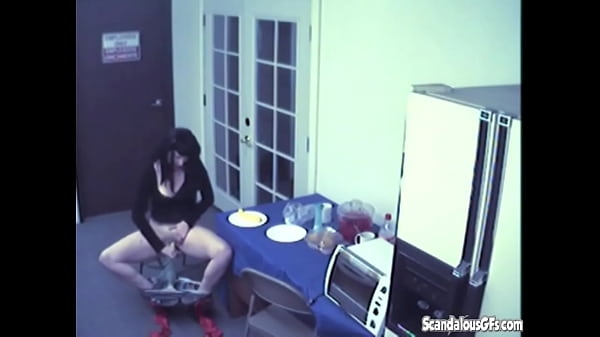 Brunette rubbing and Masturbate using Vegetable