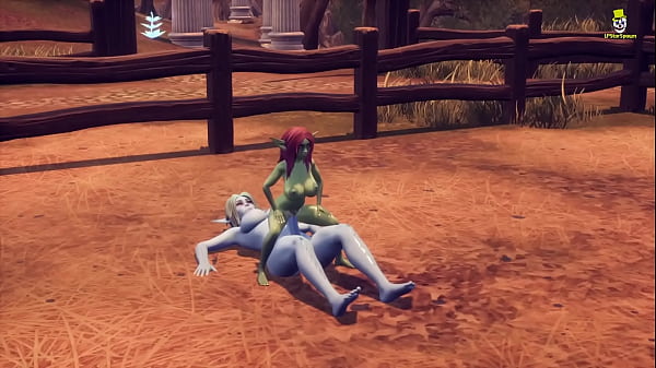 Futa Dark Elf vs Petite Goblin Girl on the farm. [GAME: Breeders of the Nephelym]